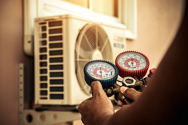 Professional Heat Pump Repair technician working in Boyes Hot Springs, CA
